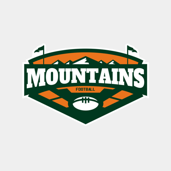 Mountains Football logo template 02 Thumbnail