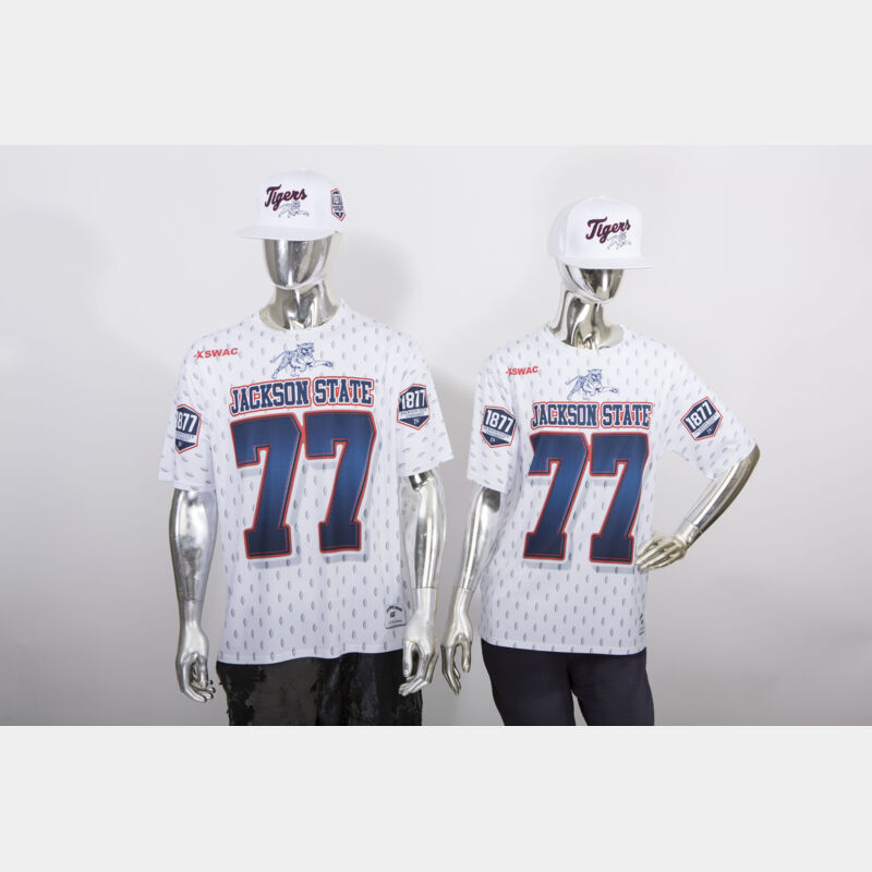 JSU White 1877 Edition EG Faux Jersey & Cap Combination Thumbnail