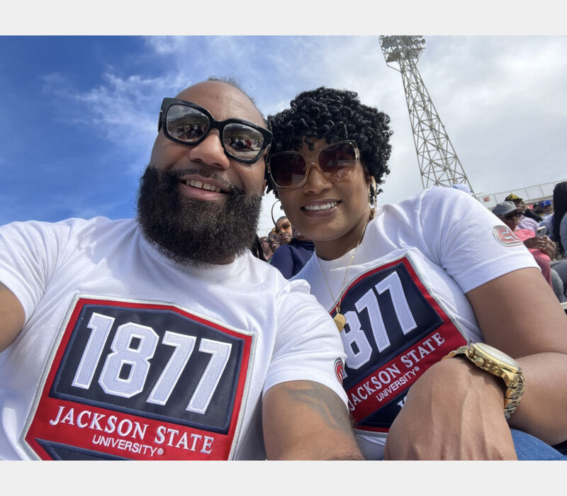 JSU 1877 Emblem 3D  EMBROIDERY EG EDITION - WHITE TEE Thumbnail