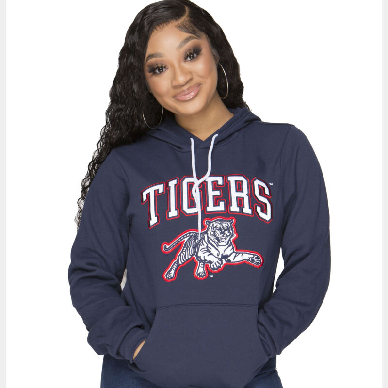 JSU Tigers College Mascot 3D Embroidery EG EDITION - NAVY HOODIE Thumbnail