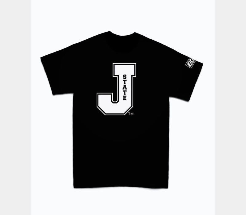 J State College Block Unisex Tee BLACK EG EDITION Thumbnail