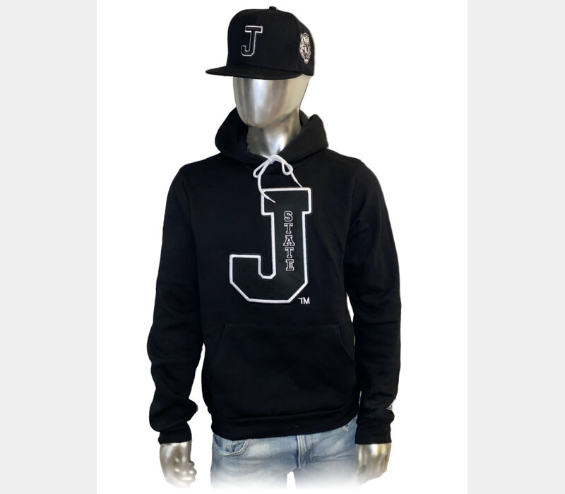 J STATE BLACK WOOL  EG EDITION - BLACK HOODIE Thumbnail