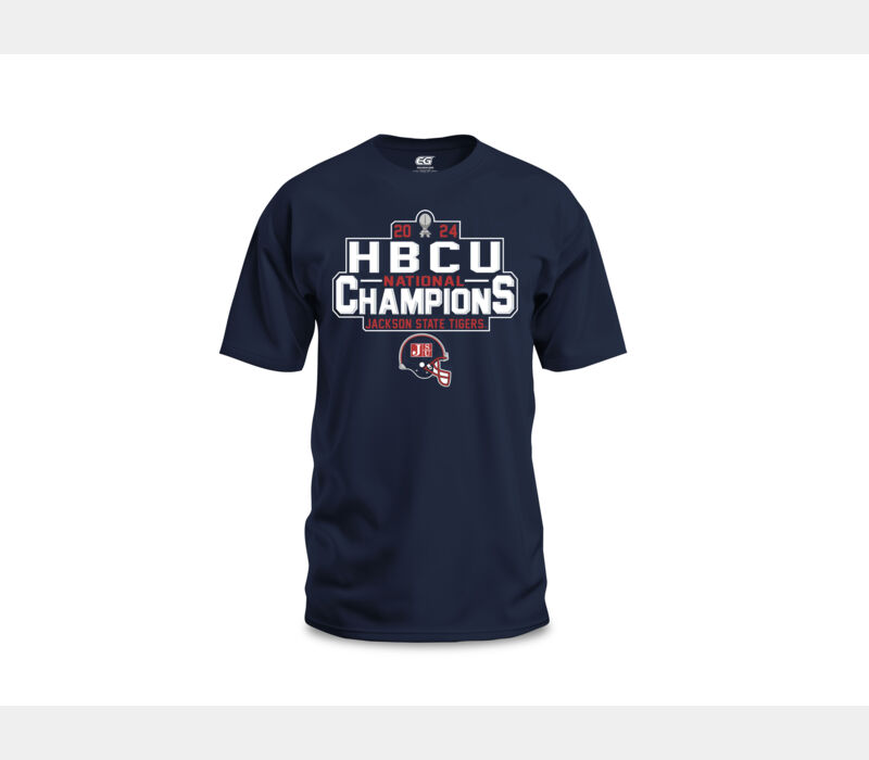JSU 2024 HBCU NATIONAL CHAMPIONS TROPHY EDITION - NAVY TEE Thumbnail