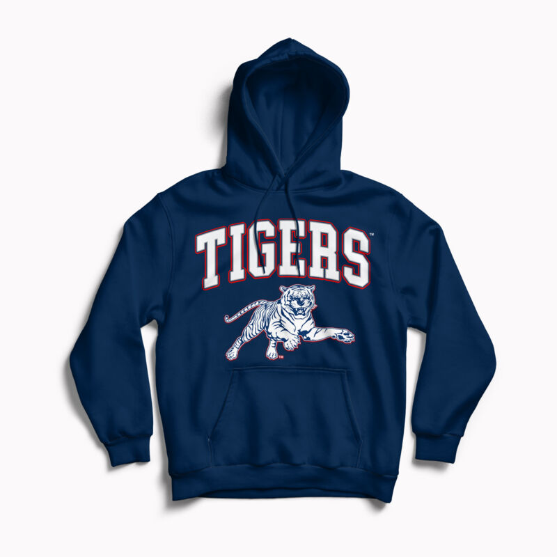 Copy of TIGERS COLLEGE MASCOT  Hoodie- Navy Thumbnail