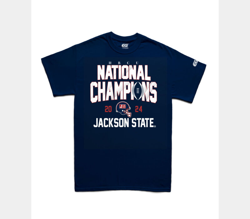 JSU 2024 HBCU NATIONAL CHAMPIONSHIP FOOTBALL EDITION- NAVY TEE Thumbnail