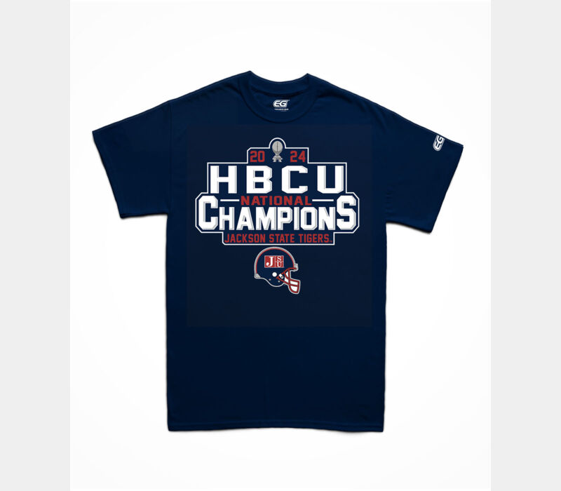 JSU 2024 HBCU NATIONAL CHAMPIONSHIP TROPHY EDITION- NAVY TEE Thumbnail