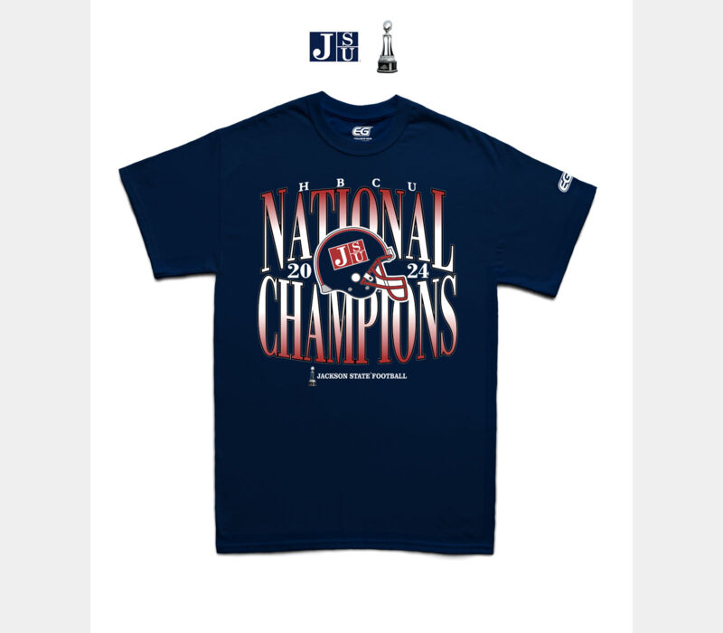 JSU 2024 HBCU NATIONAL CHAMPIONSHIP EDITION- NAVY TEE Thumbnail
