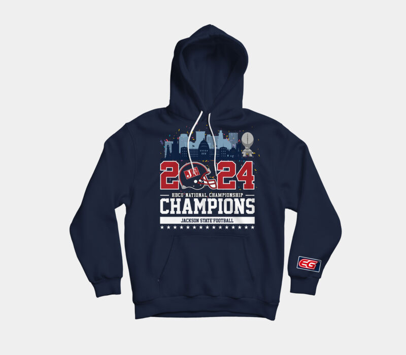 2024 HBCU NATIONAL CHAMPIONSHIP  CONFETTI Hoodie- Navy Thumbnail