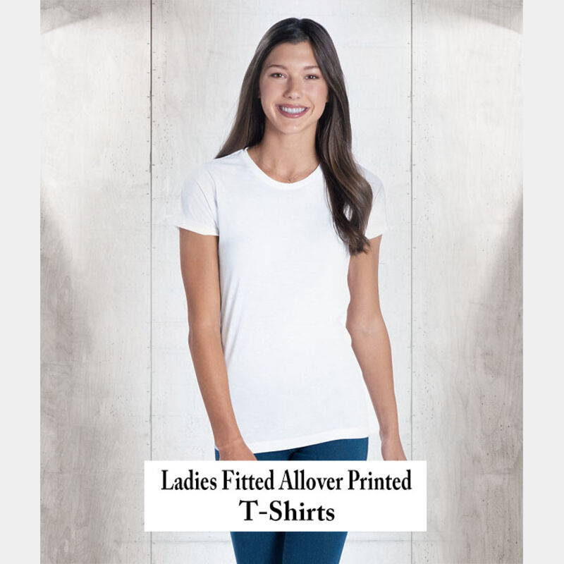 Ladies Custom All Over T-Shirt Thumbnail